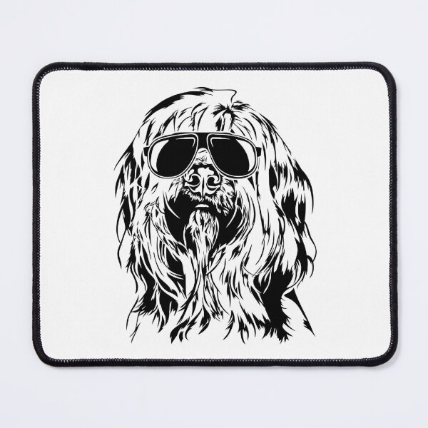 Artikelvorschau, Lustiger Briard Berger de Brie mit Sonnenbrille entworfen und verkauft von dogarts.