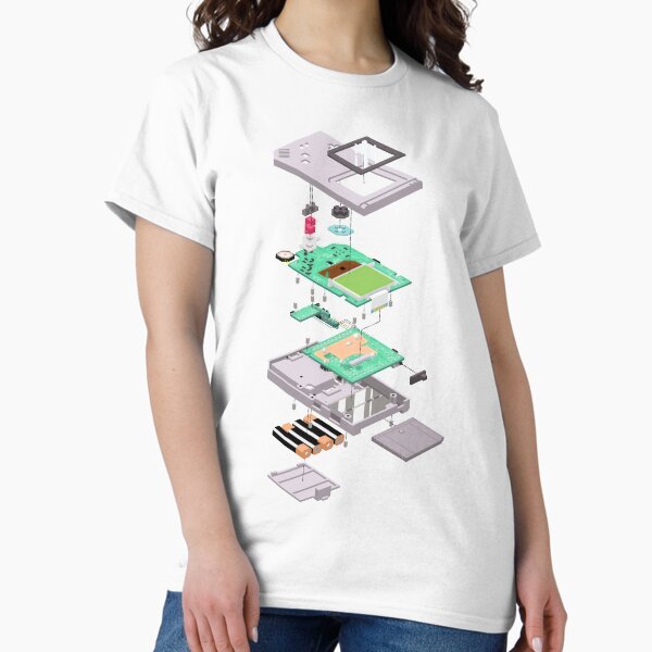 Item preview, Lowpoly Vector Gameboy DMG Isometric Explosion View  designed and sold by Aisjam.