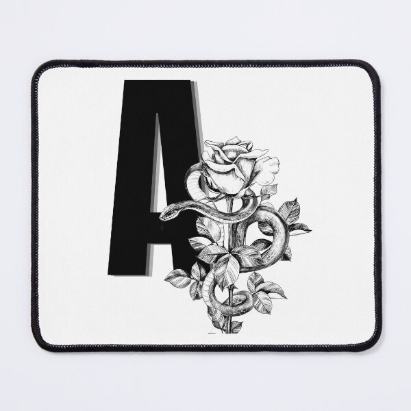 Item preview, A Botanical Monogram. Peony snake floral letter designed and sold by Emotionsy.