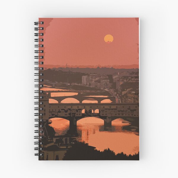 Item preview, Sunset on river Arno, Florence designed and sold by AM FineArtPrints.