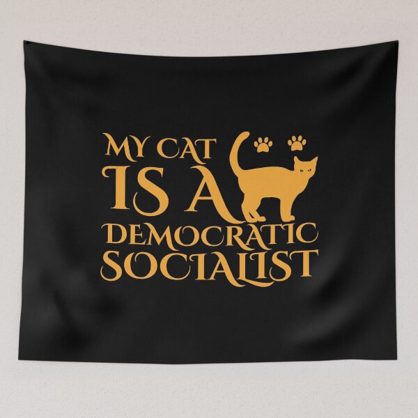 Item preview, my Cat Is A Democratic Socialist designed and sold by Styler Design.