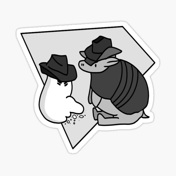 Armadillo Stickers 50-Pack - 1 Inch Vinyl Stickers For Scrapbooking, Journals & Crafts