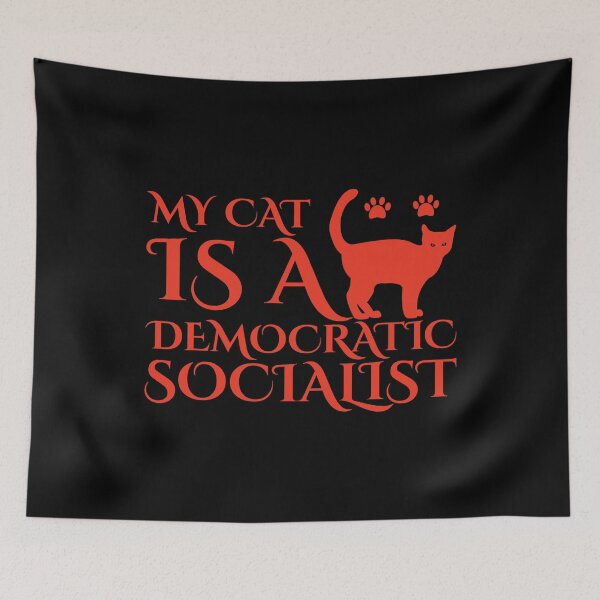 Item preview, My Cat Is A Democratic Socialist designed and sold by Styler Design.