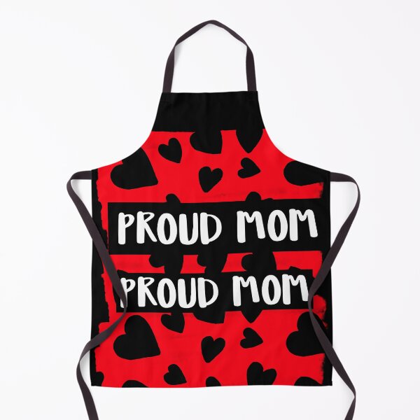 Item preview, Proud mom with red colors & heart patterns designed and sold by RoxyCox.