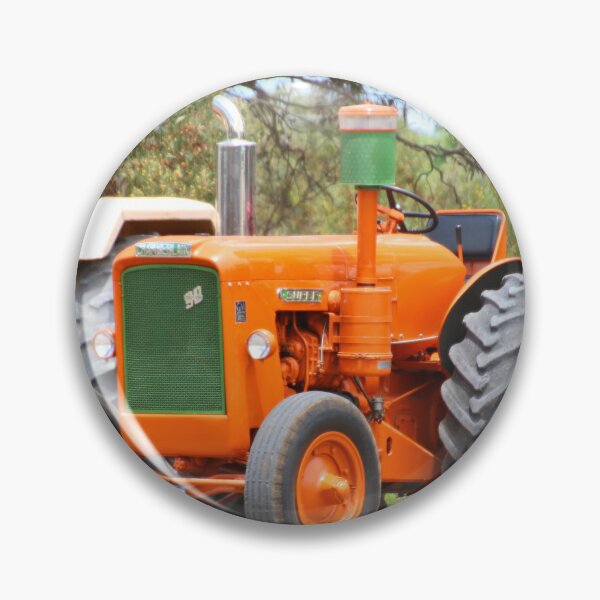Item preview, Old farm tractor, orange and green designed and sold by FranWest.