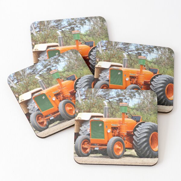Item preview, Old farm tractor, orange and green designed and sold by FranWest.