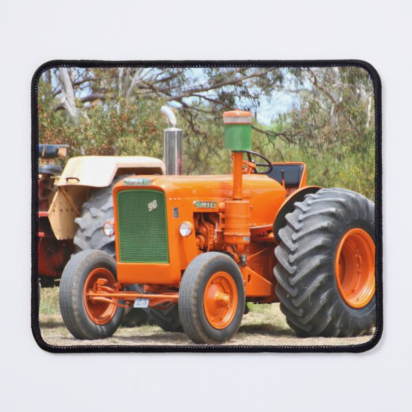 Item preview, Old farm tractor, orange and green designed and sold by FranWest.