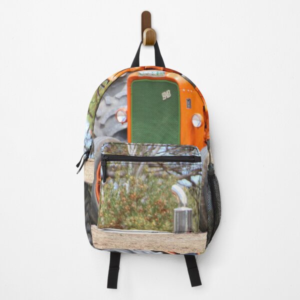 Item preview, Old farm tractor, orange and green designed and sold by FranWest.