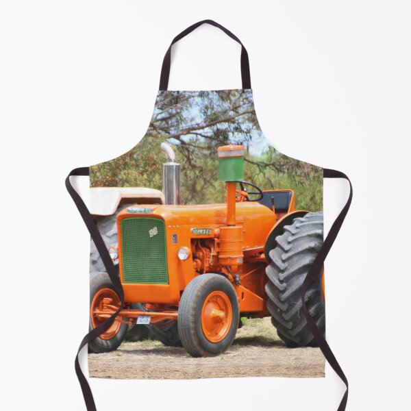 Item preview, Old farm tractor, orange and green designed and sold by FranWest.