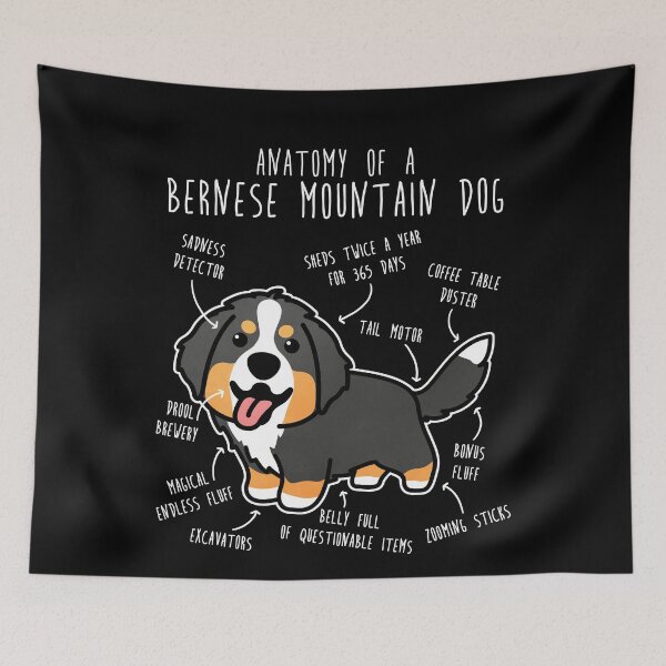 Item preview, Bernese Mountain Dog Anatomy designed and sold by Clara Hollins.