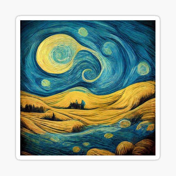 Vista previa del artículo con la obra «Ilustraciones inspiradas en Vincent van Gogh», diseñado y vendido por VISIONARTIST.