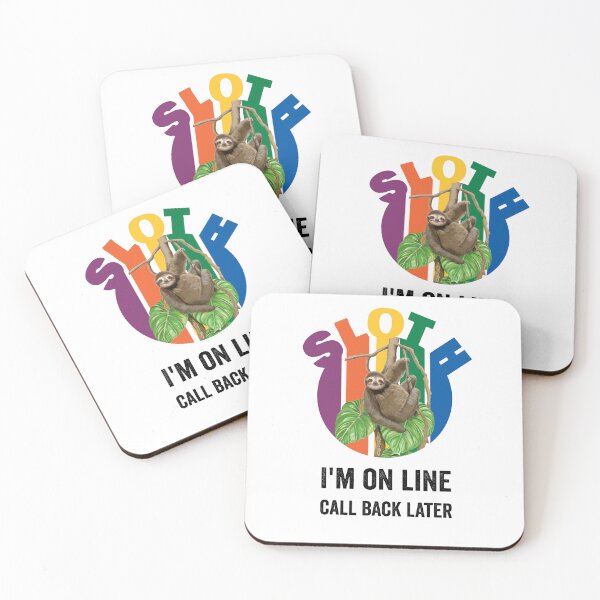 Item preview, Funny sloth swinging on the vine line. designed and sold by TJHstudio.