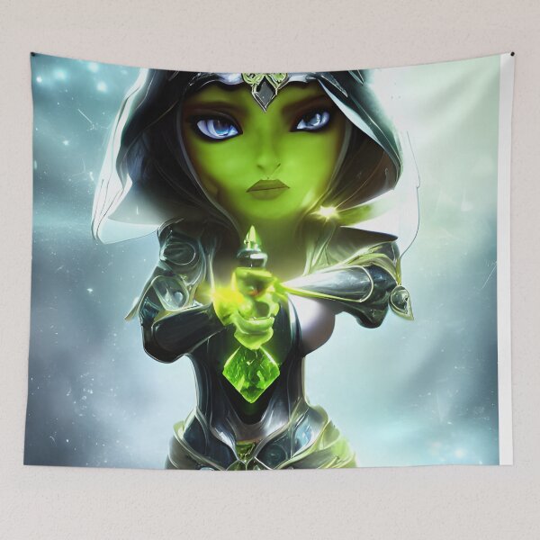 Item preview, Green Female Wizard designed and sold by DefyTheFates.