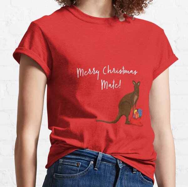 Merry Christmas Mate - Christmas Kangaroo Classic T-Shirt