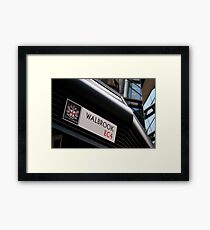 City Sign Framed Print