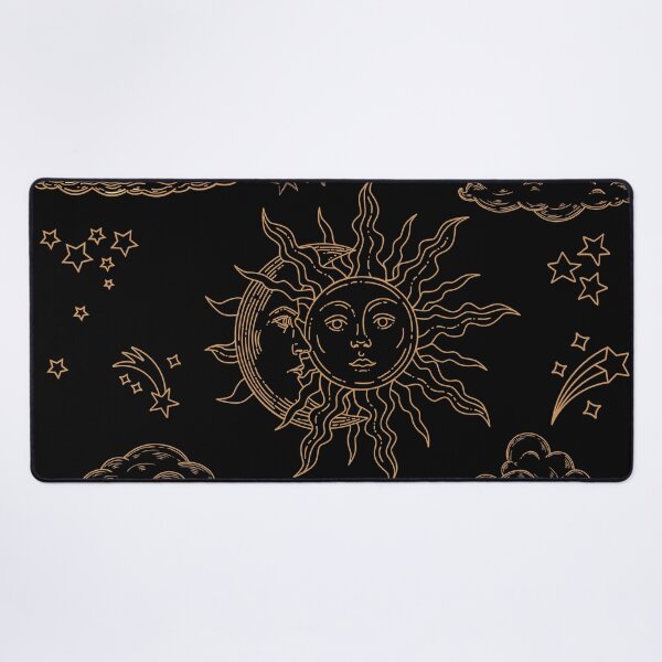 Item preview, Sun and Moon Vintage,gold,line art designed and sold by cutecrazytshirt.