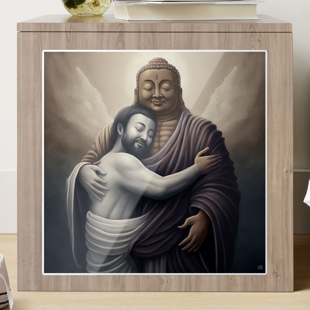 Buddha Hugging Jesus