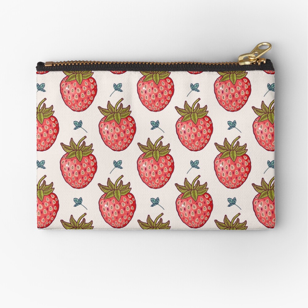 strawberry fields Zipper Pouch
