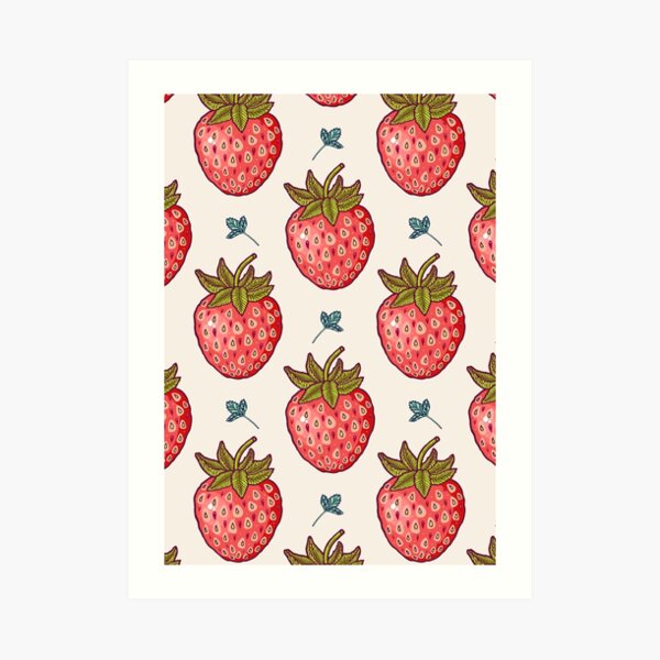 strawberry fields Art Print