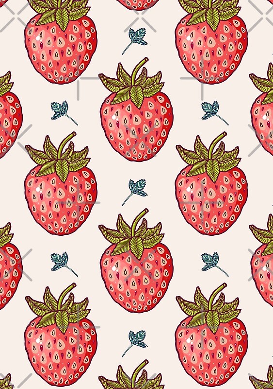 "strawberry fields" by smalldrawing Redbubble