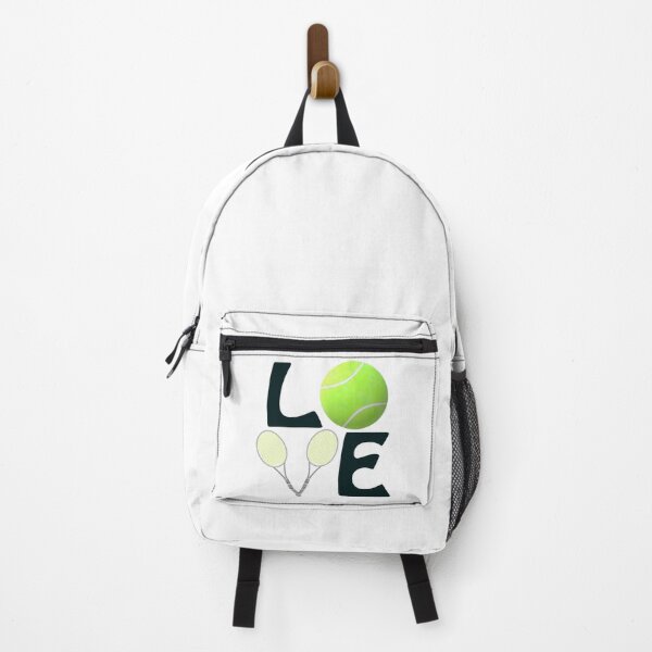 Item preview, Tennis Love with Ball and Rackets for Players and Fans (Black Letters) designed and sold by ArtByLM.
