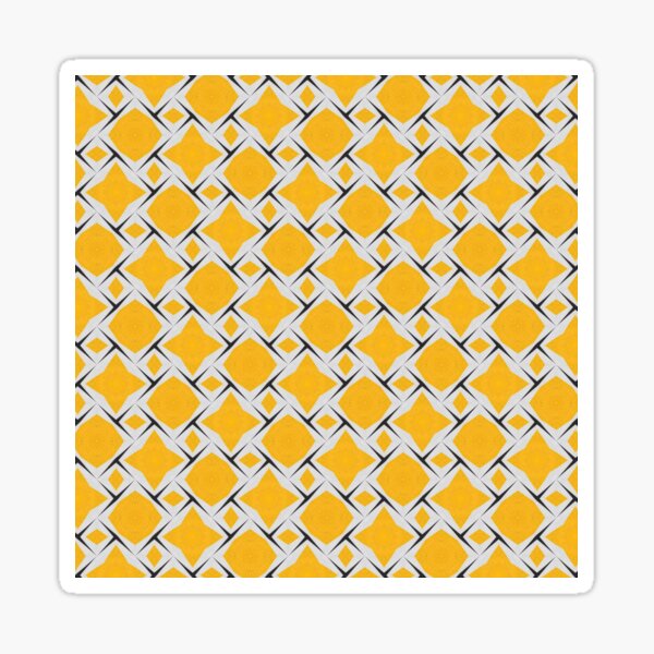 Retro Abstract Multi Color Pattern Sticker