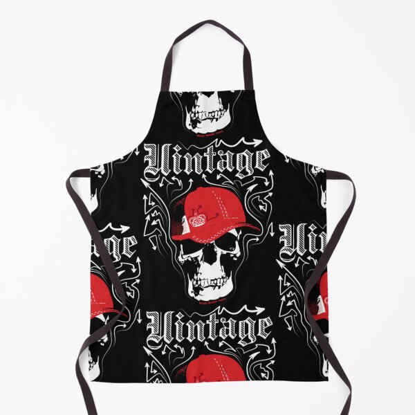 Item preview, Black Vintage Designer's Graffiti Skull Cap Women's designed and sold by aryagiri.