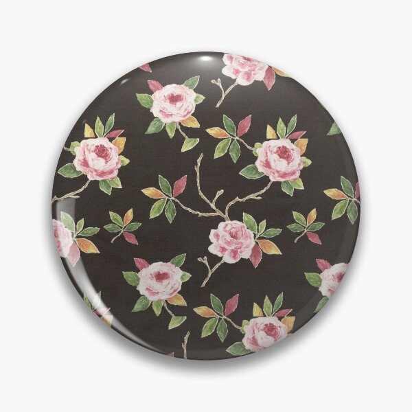 Artikelvorschau, Barockes Blumenmuster weiße Rosen Blüten Design vintage Muster entworfen und verkauft von Kallandra.