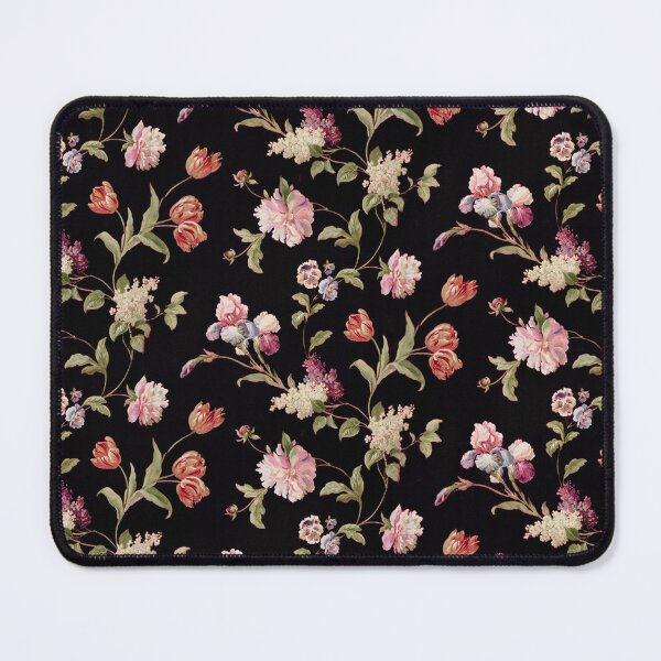 Artikelvorschau, Biedermeier Blumenmuster weiße Nelken Tulpen Design vintage Muster entworfen und verkauft von Kallandra.