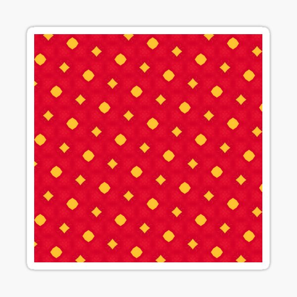 Retro Abstract Multi Color Pattern Sticker
