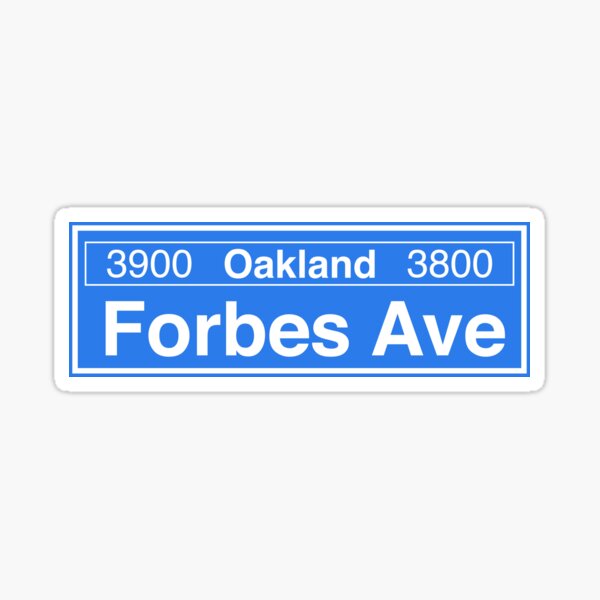 Item preview, Forbes Ave Street Sign designed and sold by azulxzzz.