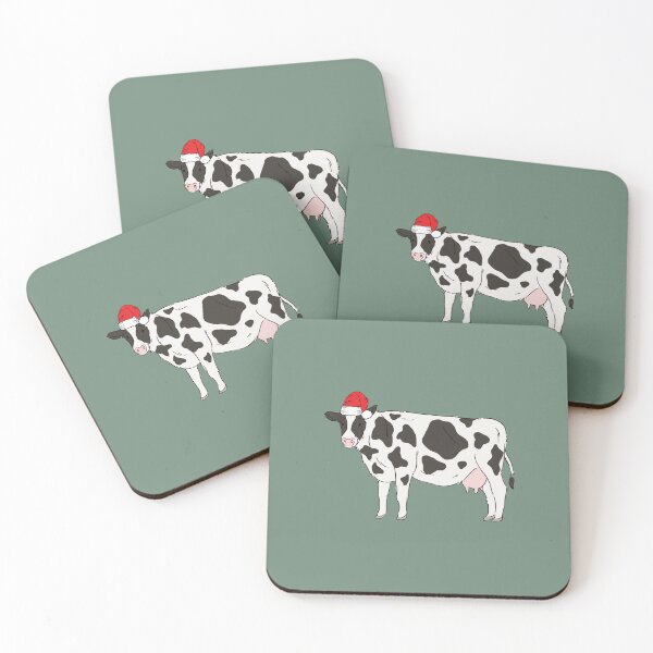Item preview, Santa Cow Christmas Farm Animal Holiday designed and sold by thepawster.