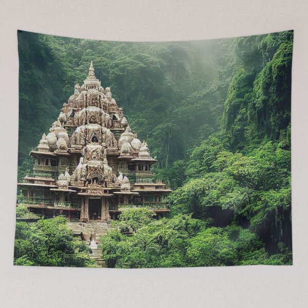 Item preview, Temple in the Jungle designed and sold by OccultDreams.