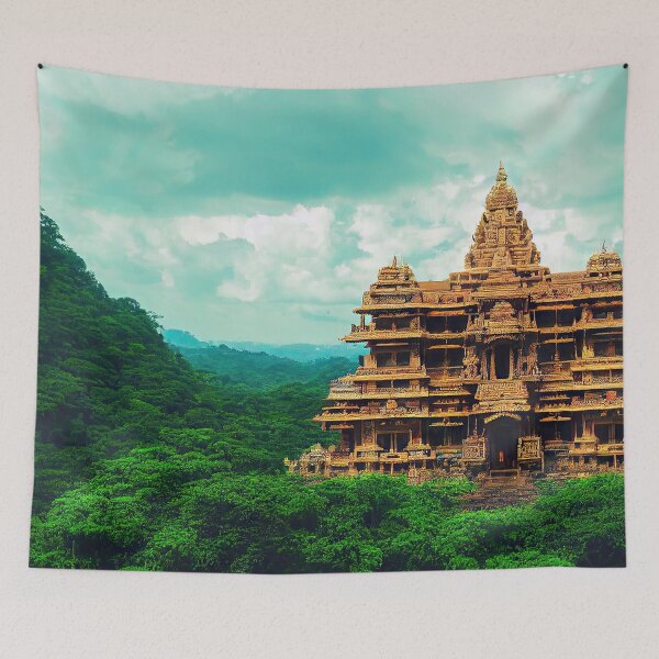 Item preview, Temple in the Hills (Variation) designed and sold by OccultDreams.