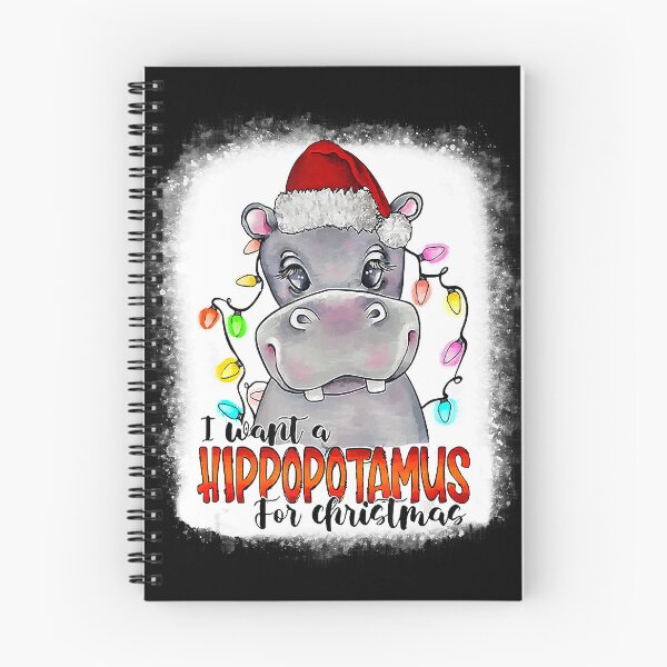 Item preview, Quiero un hipopótamo para Navidad Xmas Bleached designed and sold by IsraelCastro.