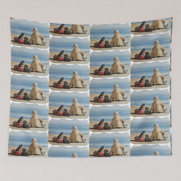 Item preview, Dogs on the beach designed and sold by bellabasilicata.