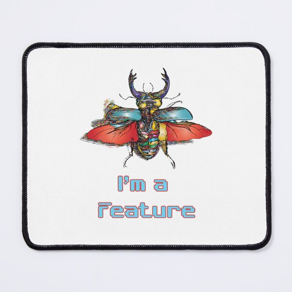 Item preview, 'I'm a Feature' Colored - Retro Design for T-shirts, mugs, phone cases and other accessories designed and sold by Ridiculam Toga.