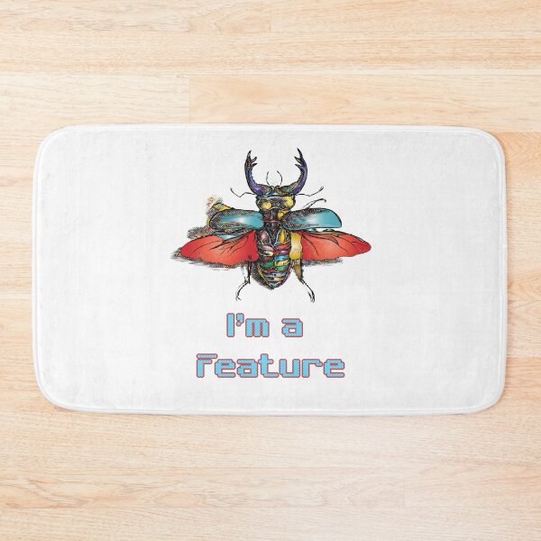 Item preview, 'I'm a Feature' Colored - Retro Design for T-shirts, mugs, phone cases and other accessories designed and sold by Ridiculam Toga.