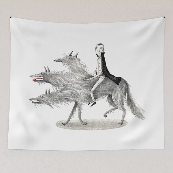 Item preview, Cerberus - Höllenhund - Dracula - Vampir - Hellhound - Halloween designed and sold by JunieMond.