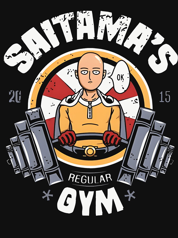 One Punch Man Anime T-shirt - Saitama's Gym