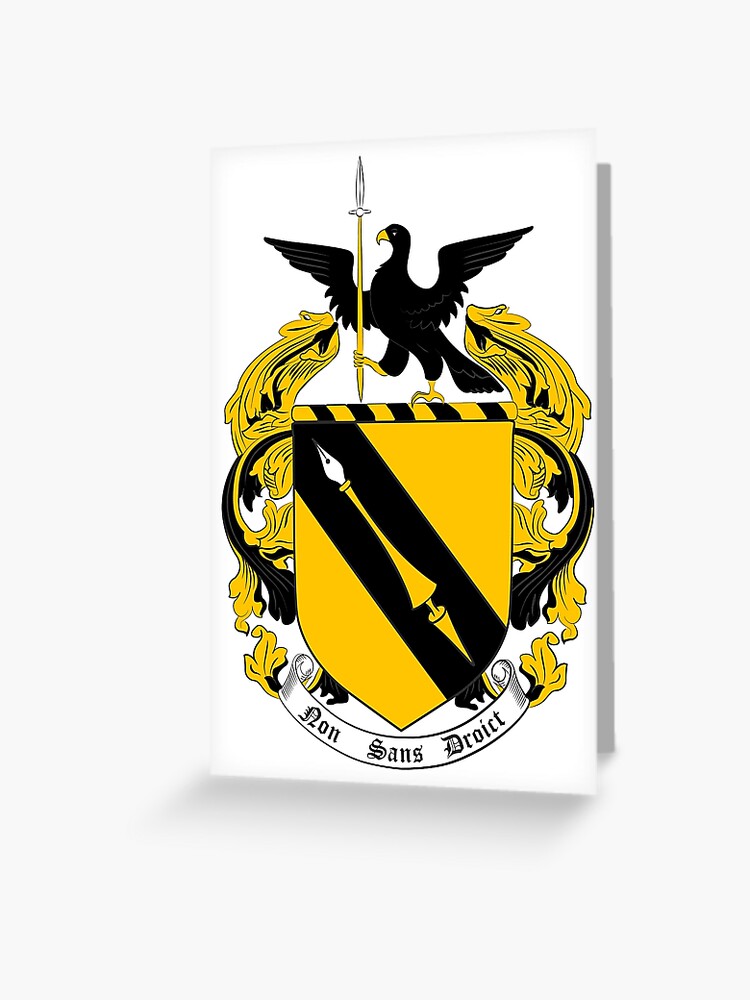 Shakespeare Coat Of Arms Greeting Card By Merchhare Redbubble