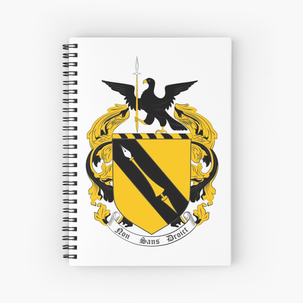 Shakespeare Coat Of Arms Spiral Notebook By Merchhare Redbubble