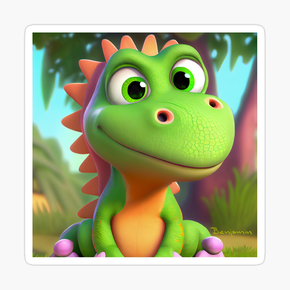Dinosaur Poster – Green Dazzle Baby