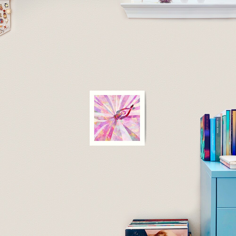 Sleeping Ballerina Floral Art Print