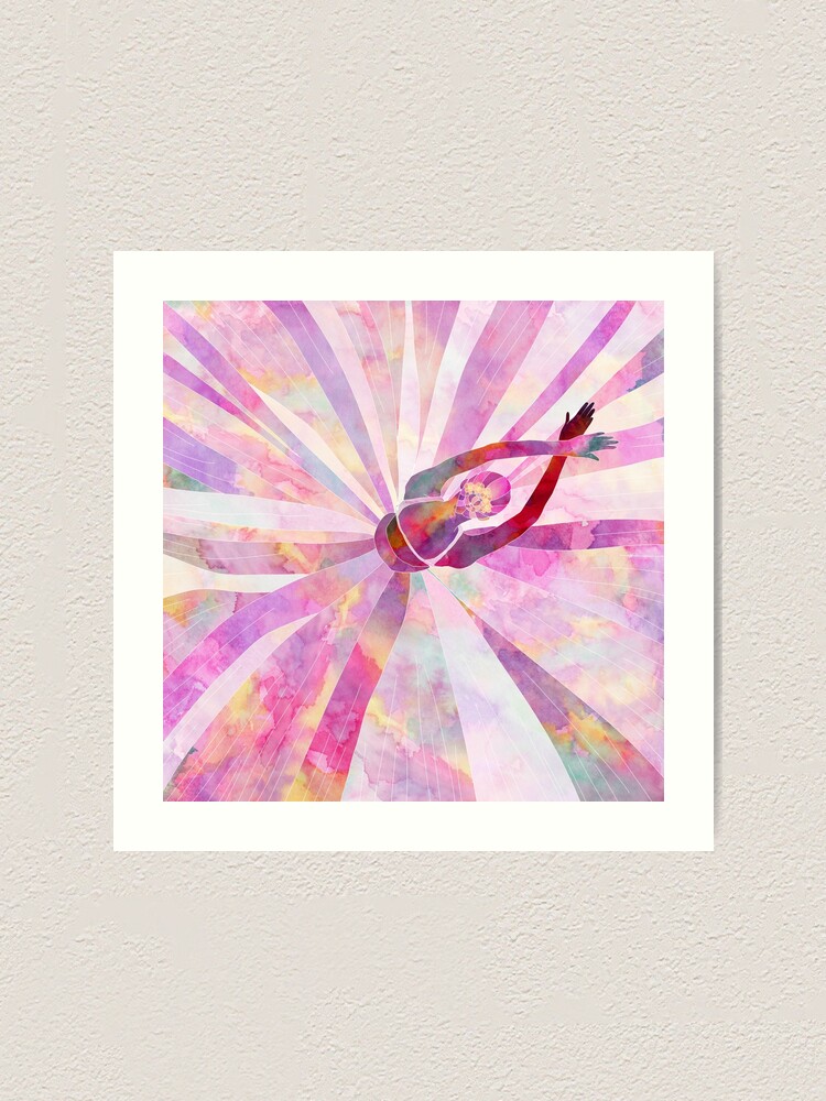 Alternate view of Sleeping Ballerina Floral Art Print