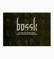 Bossk Photographic Print
