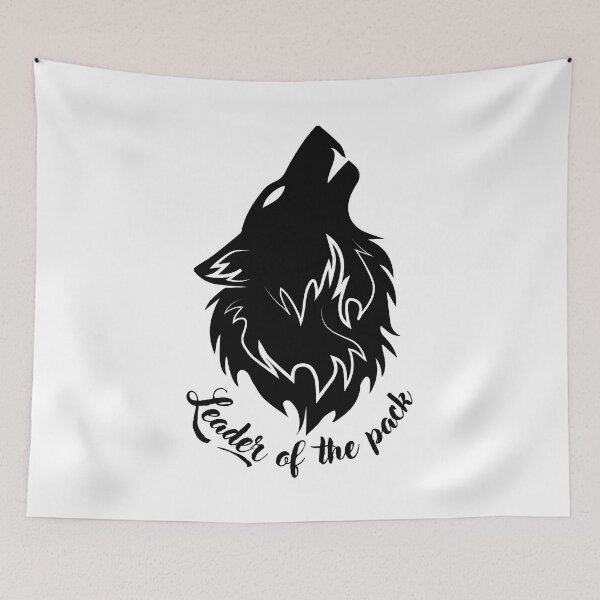Item preview, Leader of the Pack - Howling Alpha Wolf Head 1 designed and sold by Cawaiico.