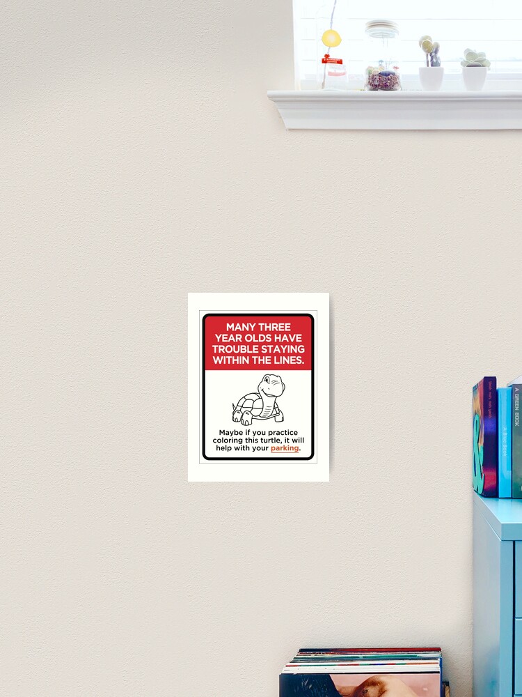 bad-parking-note-funny-joke-signs-art-print-for-sale-by-koleidescope-redbubble