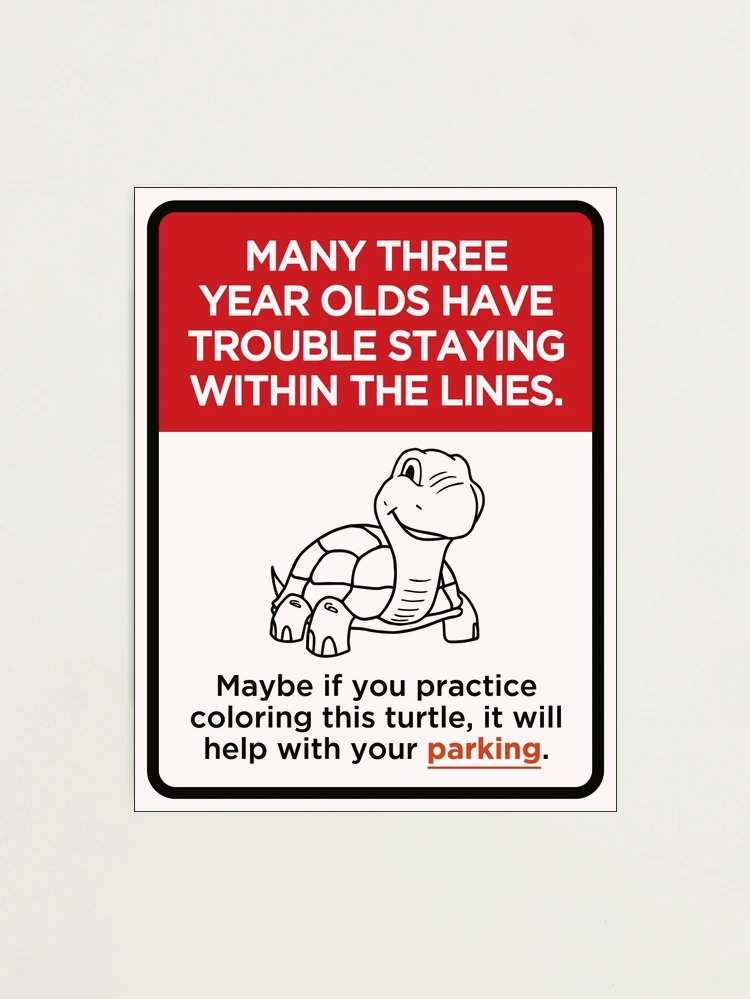 Bad Parking Note - Funny Joke Signs