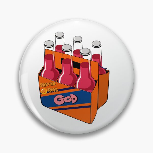Item preview, Saiyan Soda - God - Dragon Ball  designed and sold by HHGizmo.